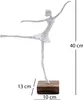 FIGÚRA BALETKY "BALLETT I" | biela, 40 cm | socha baletky Náhľad obrázku produktu 2