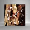 Wanduhr - Quadrat - Glasuhr - Hände Bandage Art. - 40x40cm Produktbild-Vorschau 3