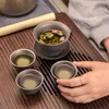 TOMSHOO Čajová souprava z čistého titanu s víčkem, miska, Náhled obrázku produktu 4
