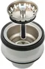 A close-up studio shot of a sink strainer basket and drain assembly. Produktbild-Vorschau