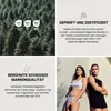 A collage of images featuring a forest, certifications, text about brand quality, and a couple in underwear. Produktbild-Vorschau