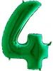 Riesenzahl Folienballon 40"/102cm | Grün Zahl: 4 Produktbild-Vorschau 1