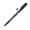 A black Staedtler Lumocolor permanent marker is shown against a white background. Produktbild-Vorschau