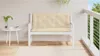 vidaXL Coussin pour banc de jardin Beige 120x(50+50)x7 cm Voir les images du produit 3