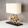 Tischlampe Höhe 42cm Treibholz Tischleuchte Holz Lampe Produktbild-Vorschau 4