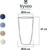 Vyveo - Blumentopf Tower - Dunkelgrau (Retro) - 35x61 Produktbild-Vorschau 3