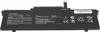 A black laptop battery pack with labels and symbols. Produktbild-Vorschau