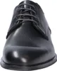 A close-up, front-facing view of a black leather shoe. Produktbild-Vorschau