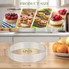 6 Stück Ø 10 cm Dessertringe, 430 Edelstahl Tartelette Produktbild-Vorschau 2