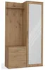 Selsey Duvio – Flurgarderobe mit Schrank und Spiegel, Eiche Produktbild-Vorschau 1