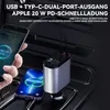 100W Auto Ladegerät mit Display, USB & Type-C, ausziehbares Produktbild-Vorschau 6