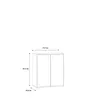 Türen-Kommode Tempra2 weiß 73,7 cm Produktbild-Vorschau 7