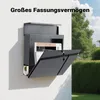 Designová poštovní schránka Wiltec V23 antracit 370 x 102 x Náhled obrázku produktu 14