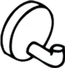A black and white line drawing of a wall hook. Produktbild-Vorschau