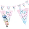 Gender Reveal Wimpelkette Rosa 4–5 m – süße Deko für Produktbild-Vorschau 1
