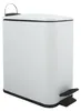 Spirella Erik, 5 liter, Rechthoekig, RVS, Wit, Met pedaal, Productafbeelding-voorbeeld 1