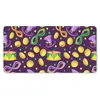 MuchoWow® Mauspad Mousepad Karneval - Party - Lila - Muster Produktbild-Vorschau 1