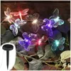 LED Solar Lichterkette Schmetterling, bunt Produktbild-Vorschau 4