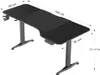 A diagram of a black gaming desk with dimensions indicated. Anteprima dell’immagine prodotto