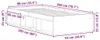 vidaXL Bettgestell Räuchereiche 90x200 cm Produktbild-Vorschau 8