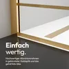 Duschwand 120×195 cm, Gold, Aluminium, 5 mm ESG, Siebdruck Produktbild-Vorschau 7