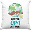 Trendation - Bester Opa Der Welt Geschenk Deko-Kissen mit Produktbild-Vorschau 1