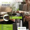 Juskys Polyrattan Gartentisch Yoro rund - wetterfest Ø 60 Produktbild-Vorschau 2