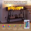Stolik konsolowy COSTWAY z oświetleniem LED i stacją Podgląd zdjęcia produktu 5