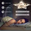 ZMH LED stropní ventilátor s osvětlením Moderní stropní Náhled obrázku produktu 6