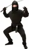 A person dressed as a ninja, holding a sword. Produktbild-Vorschau
