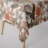 SCHÖNER LEBEN. Tischdecke Retro Blätter Blumen wollweiß Produktbild-Vorschau 1