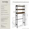 tectake® Badezimmerregal Seattle inklusive Kippschutz Produktbild-Vorschau 5