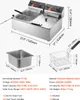 VEVOR wunicorn Fritteuse 295 x 235 x 150 mm Commercial Produktbild-Vorschau 16