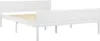 vidaXL Lit en bois massif de pin blanc 140x200 cm Voir les images du produit 7