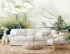 Muralo Vlies Fototapete BLUMEN Wasserlilien Blätter Natur Produktbild-Vorschau 10