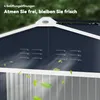 Outsunny Verzinkter Stahl Gerätehaus 4,9m² 277x195x192cm Produktbild-Vorschau 9