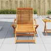 vidaXL Liegestuhl Massivholz Akazie mit Fußteil, 150 x 70 x Produktbild-Vorschau 2