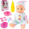 Malplay Babypuppe Fütternde in Kleidung Töpfchen Flasche Produktbild-Vorschau 1