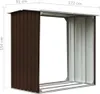 vidaXL Schowek na drewno opałowe Stal ocynkowana 172x91x154 Podgląd zdjęcia produktu 6