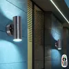 2er Set RGB LED Wandleuchte, Edelstahl, Glas, Fernbedienung Produktbild-Vorschau 2