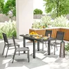 Outsunny Table extensible de jardin grande taille dim. Voir les images du produit 2