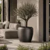 Vyveo - Vaso da fiori Liora - Argento metallizzato - 44x40 Anteprima dell’immagine prodotto 6