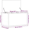 vidaXL Úložný box Artisan dub 60 x 35 x 35 cm materiál na Náhled obrázku produktu 8