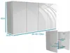 wisząca szafka łazienkowa do łazienki 120x60 (2x60) biały Podgląd zdjęcia produktu 3
