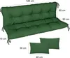Hollywoodschaukel Auflage, 120x50x50, Grün, Produktbild-Vorschau 2