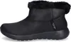 A black boot with faux fur trim. Voir les images du produit