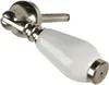 Clayre & Eef Türknauf 2x6 cm Weiß Keramik Produktbild-Vorschau 2