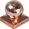 10x Kupfer Pfostenkappe Kugel 90x90 mm Zaunkappe Zierkappe Produktbild-Vorschau 2