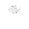 A technical drawing with dimensions of a faucet. Produktbild-Vorschau