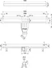 Aquabad Slim Wall Premium Duschrinne 90cm mit befliesbarer Produktbild-Vorschau 7